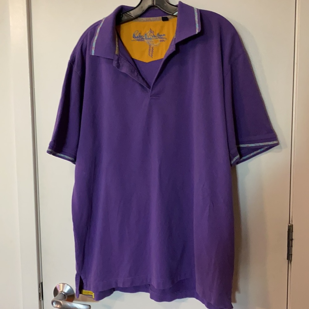 Robert Graham Purple Polo - Size XL